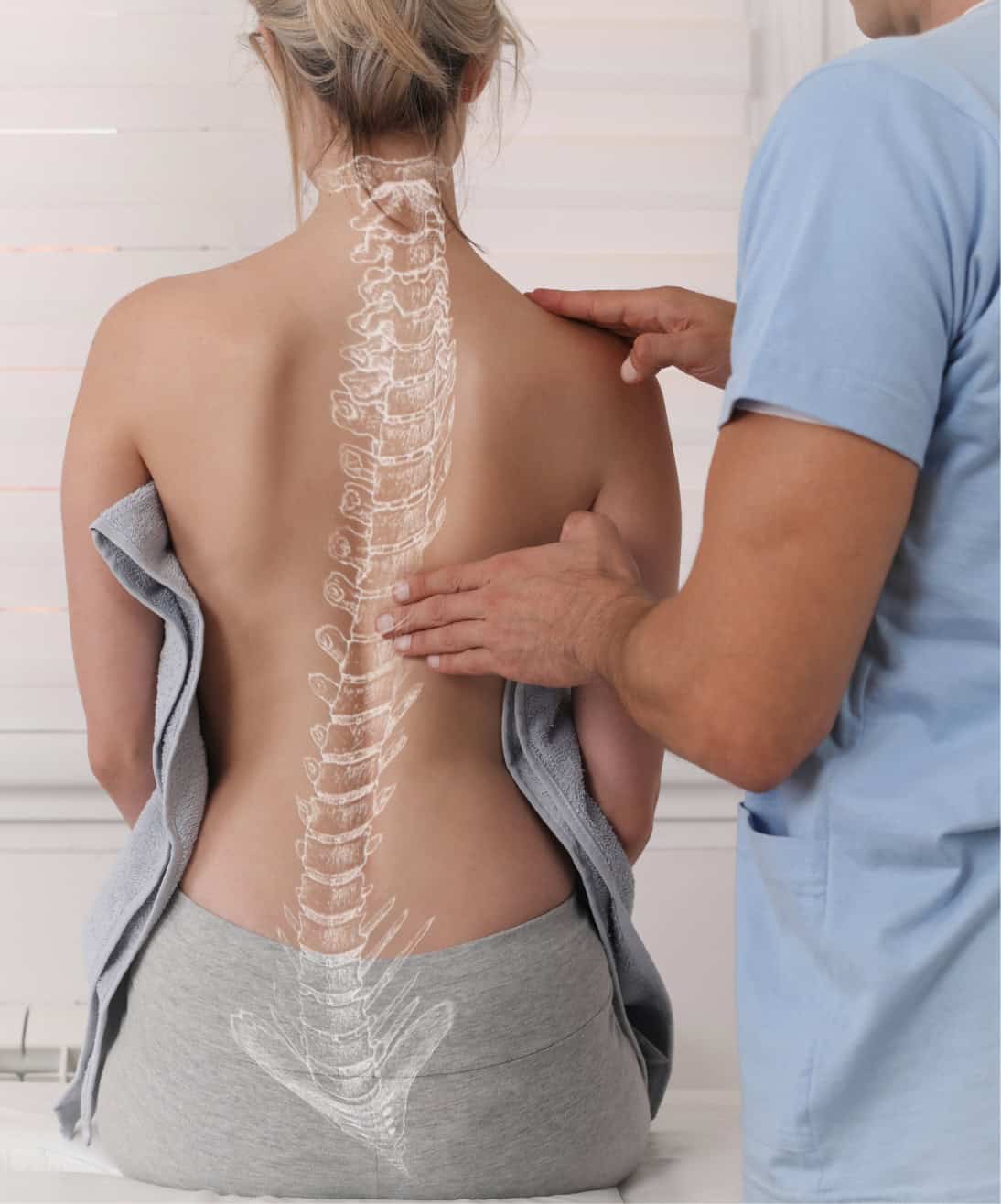 Patient Receiving Spine Therapy Thompsons, TX